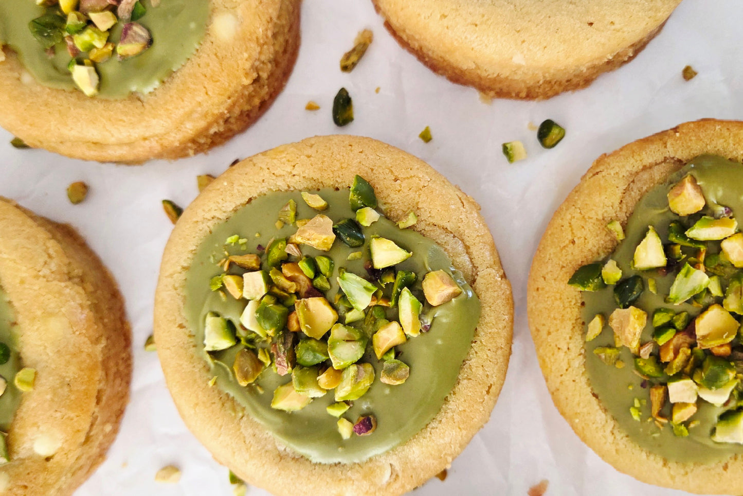 Cookie Vanille – Pistache & Chocolat blanc
